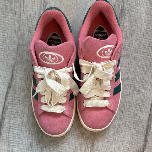 adidas Shoes - Adidas Pink and Green Campus Sneakers